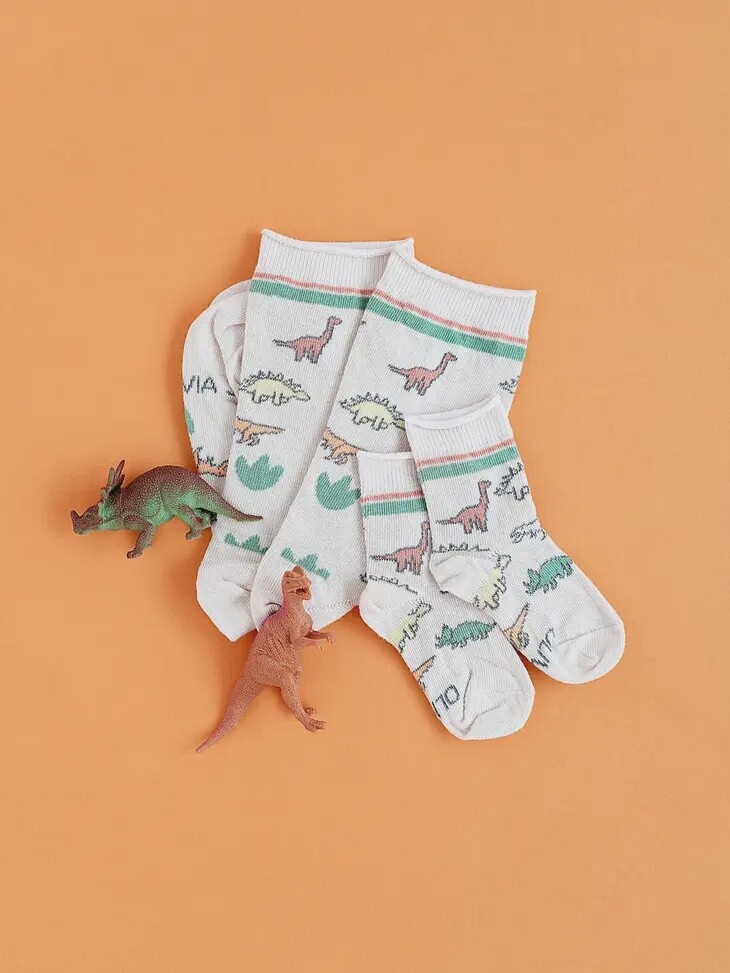 Dinosaur Socks: Adult