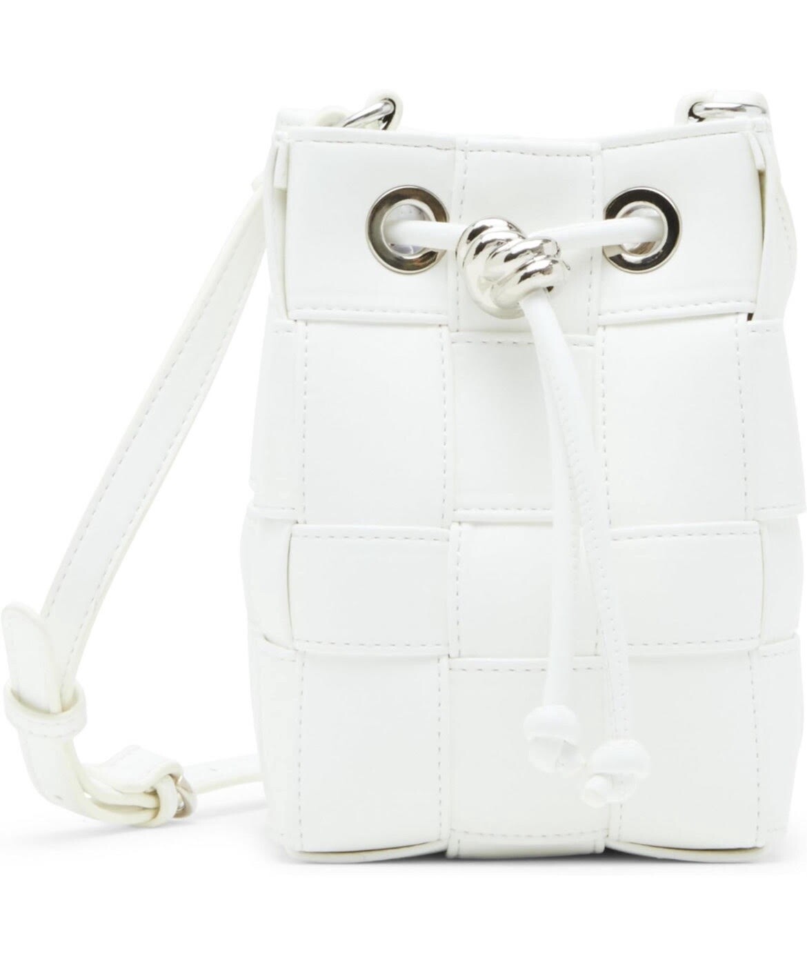 BJaimee Drawstring Bucket Bag- White