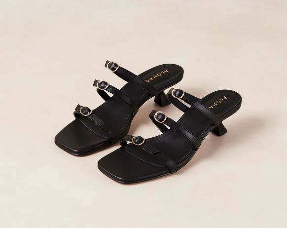 Artefact Black Leather Sandals