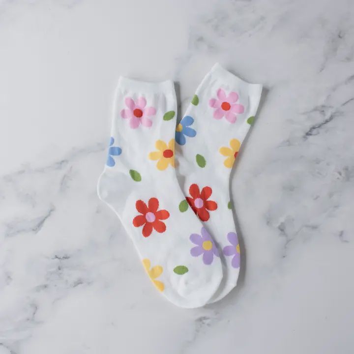 Nora Floral Casual Socks