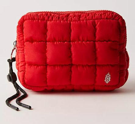 Free People Movement Quilted Mini Case, Color: Winterberry