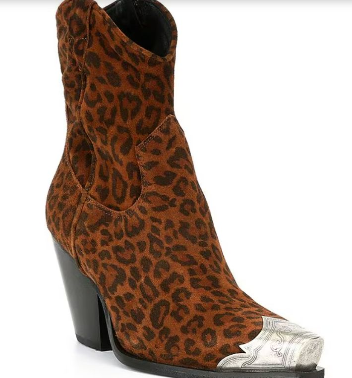 Free People Brayden Sueded Leopard Boots