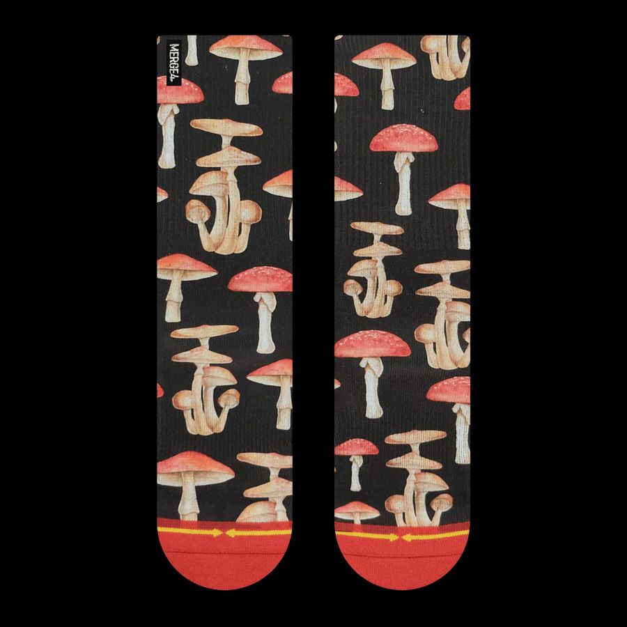 Hanna Minck Mushroom Classic Crew Socks