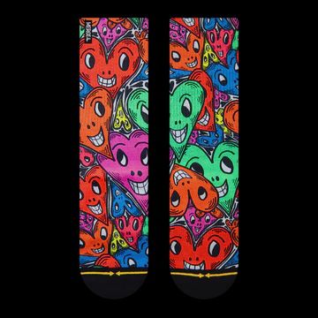 Adam Keely Hearts Classic Crew Socks