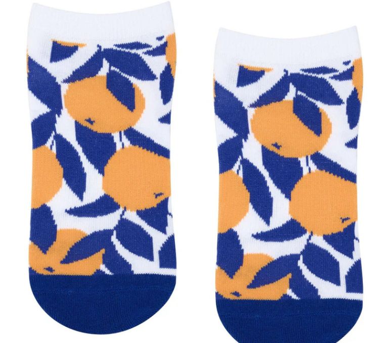 Classic Low Rise Grip Socks Sicilian Citrus, Size: S