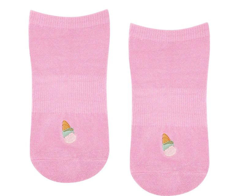 Classic Low Rise Grip Socks - Pink Gelato