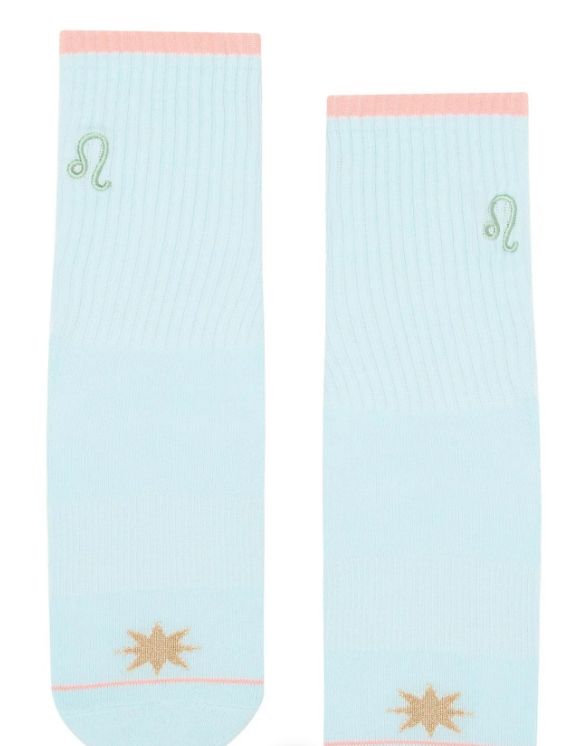 Crew Grip Socks Sky Blue Leo