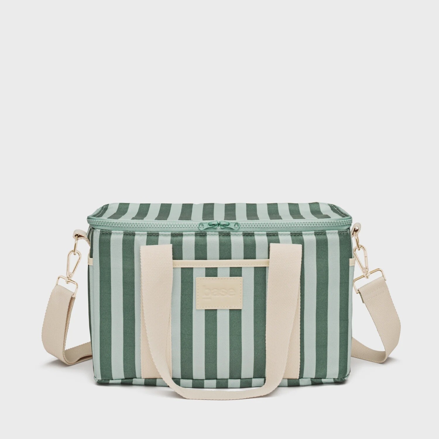 Midi Cool Base, Colour: dusty mint/forest stripe