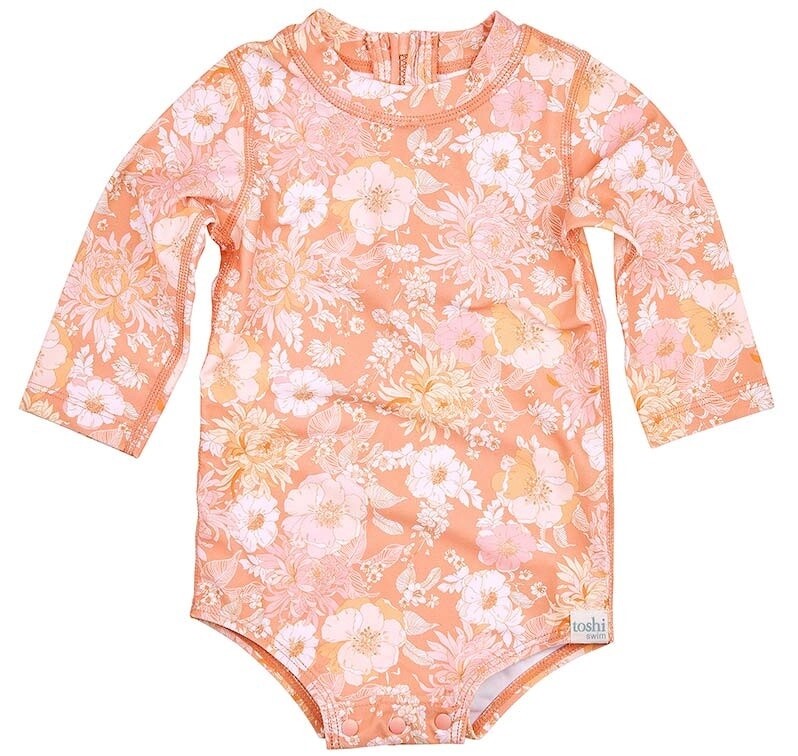Swim Onesie L/S - Tea Rose(Size 0)