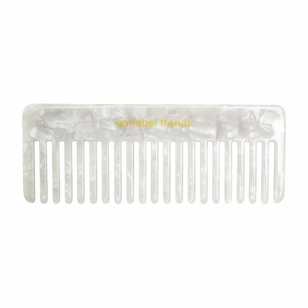 Tamed Hair Comb - Pearl (Rectangle)