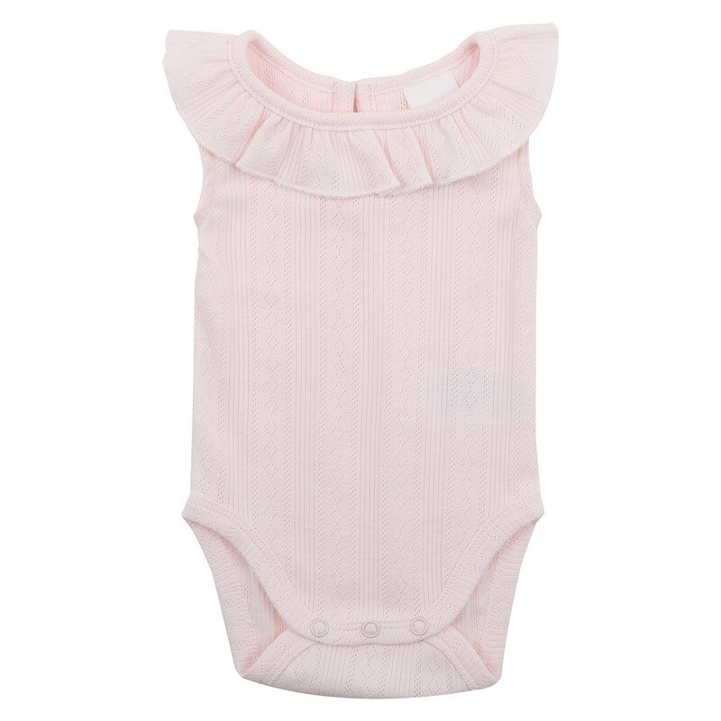 Pointelle Sleeveless Bodysuit