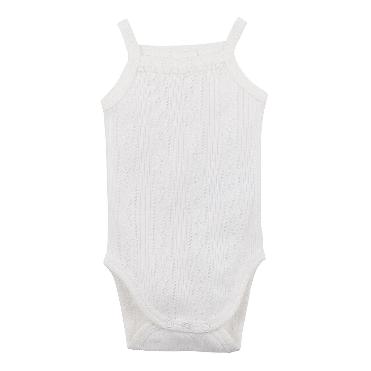 Pointelle Bodysuit, Colour: Cloud, Size: 0000