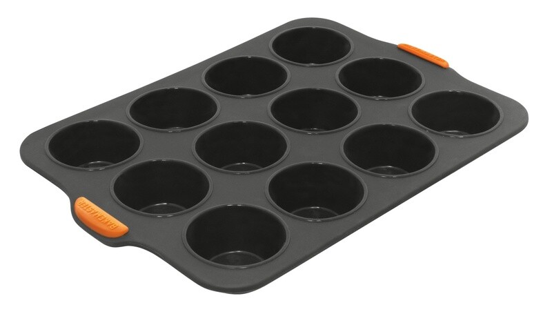 Silicone 12 Cup Muffin Pan - Grey