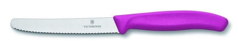 Steak &amp; Tomato Knife Round Tip - Pink