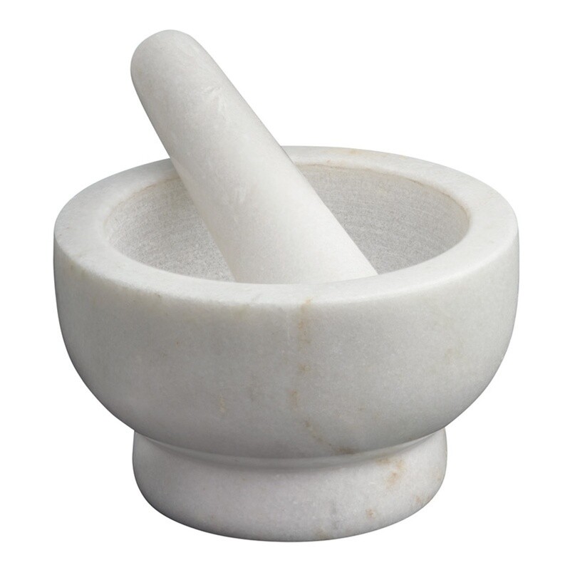 Marble Footed Mortar and Pestle
