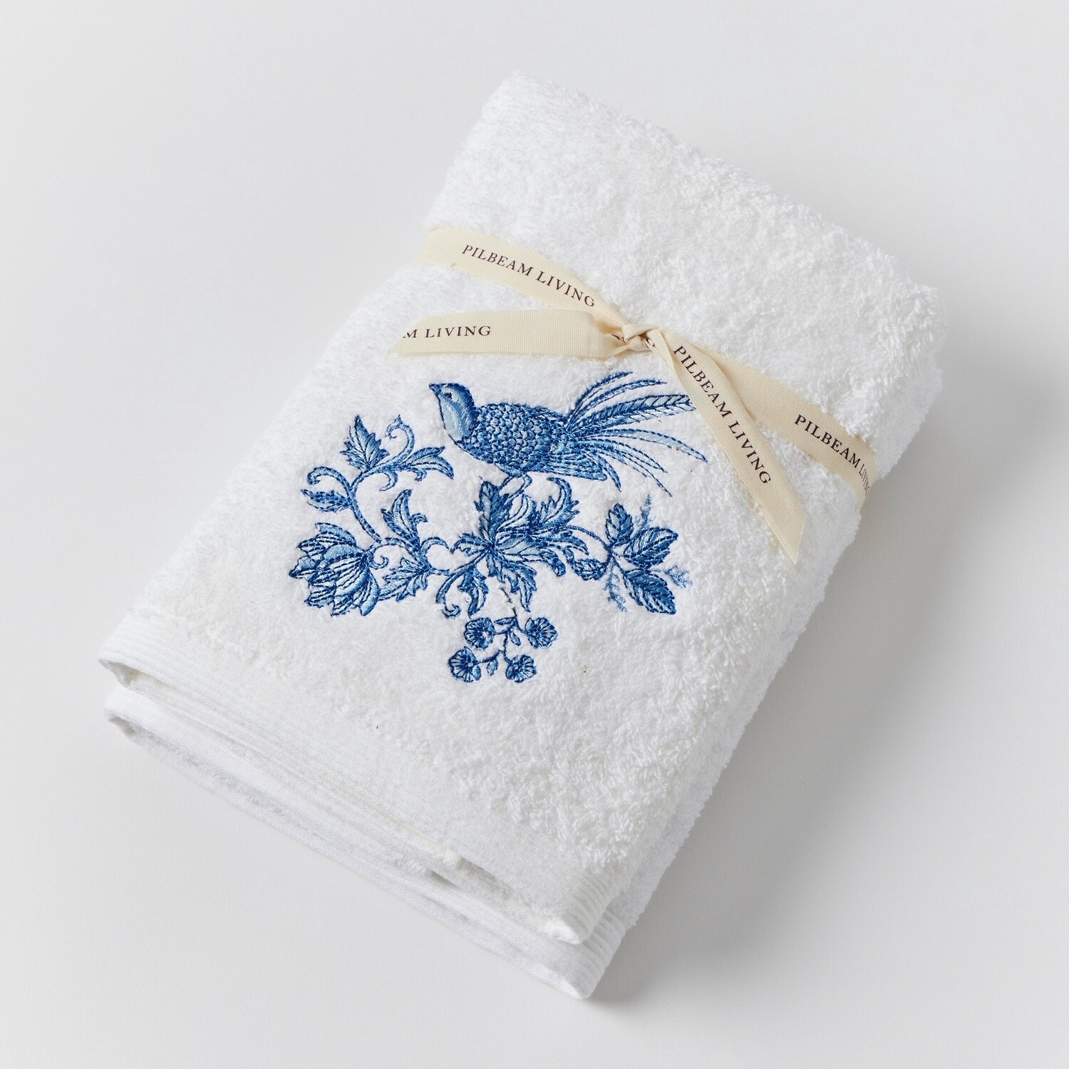 Chinoiserie Hand Towel - Set of 2 (1 Plain)