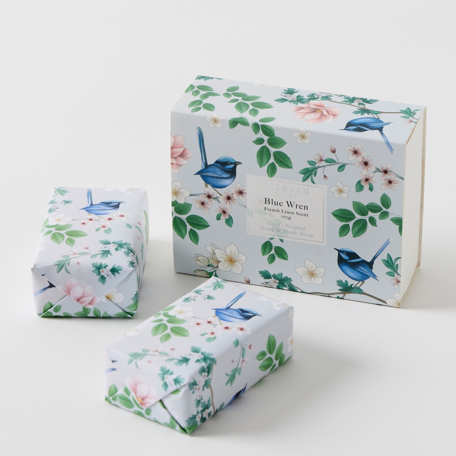 Blue Wren Scented Soap Gift - Set of 2