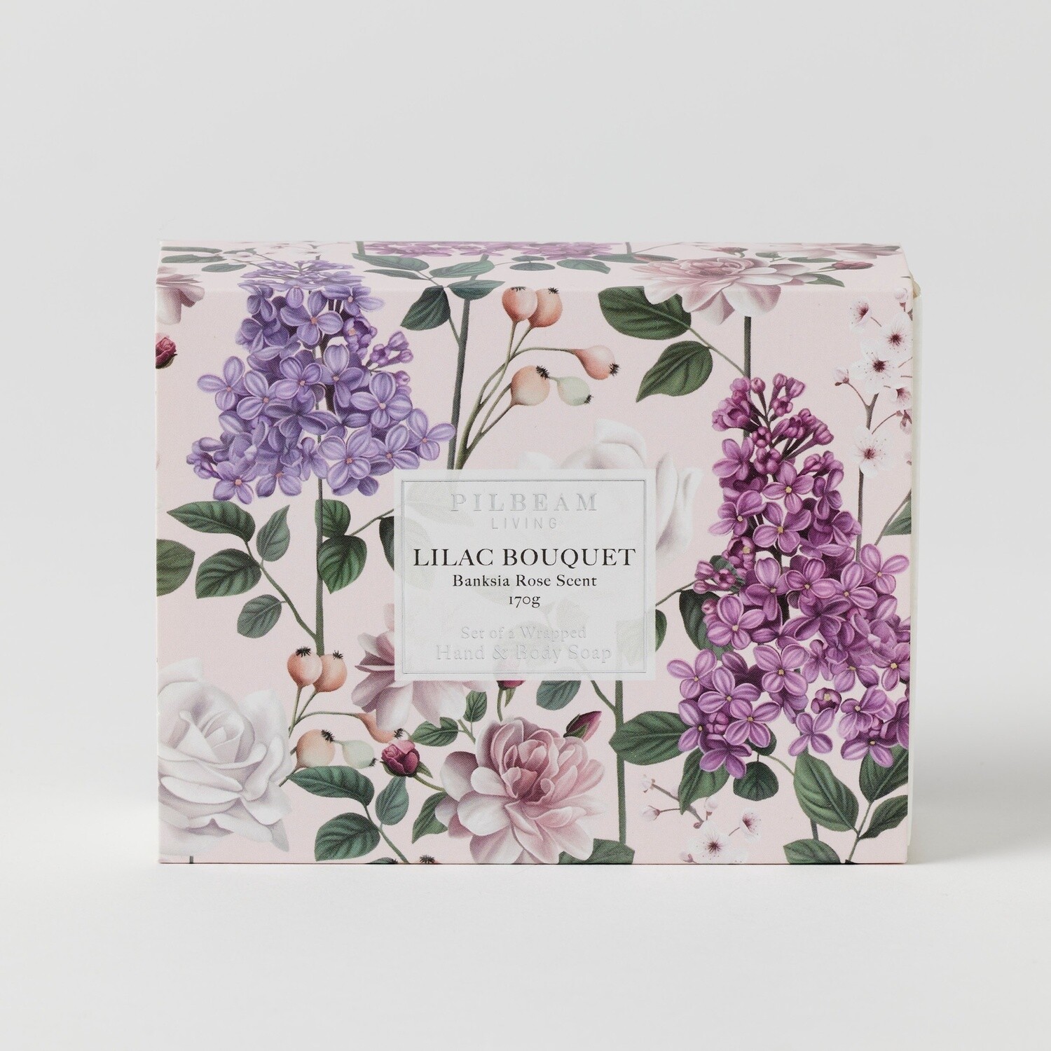 Lilac Bouquet Scented Soap Gift - Set of 2