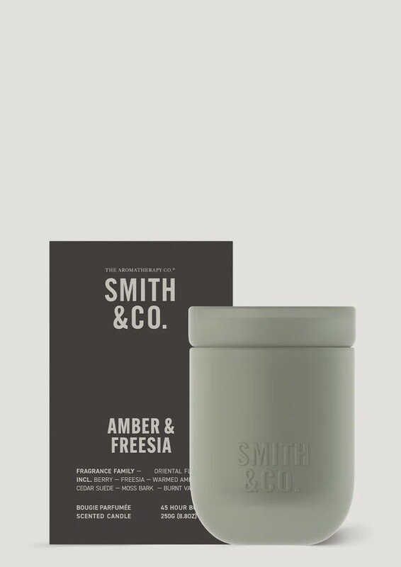 Smith &amp; Co Candle - Amber &amp; Freesia