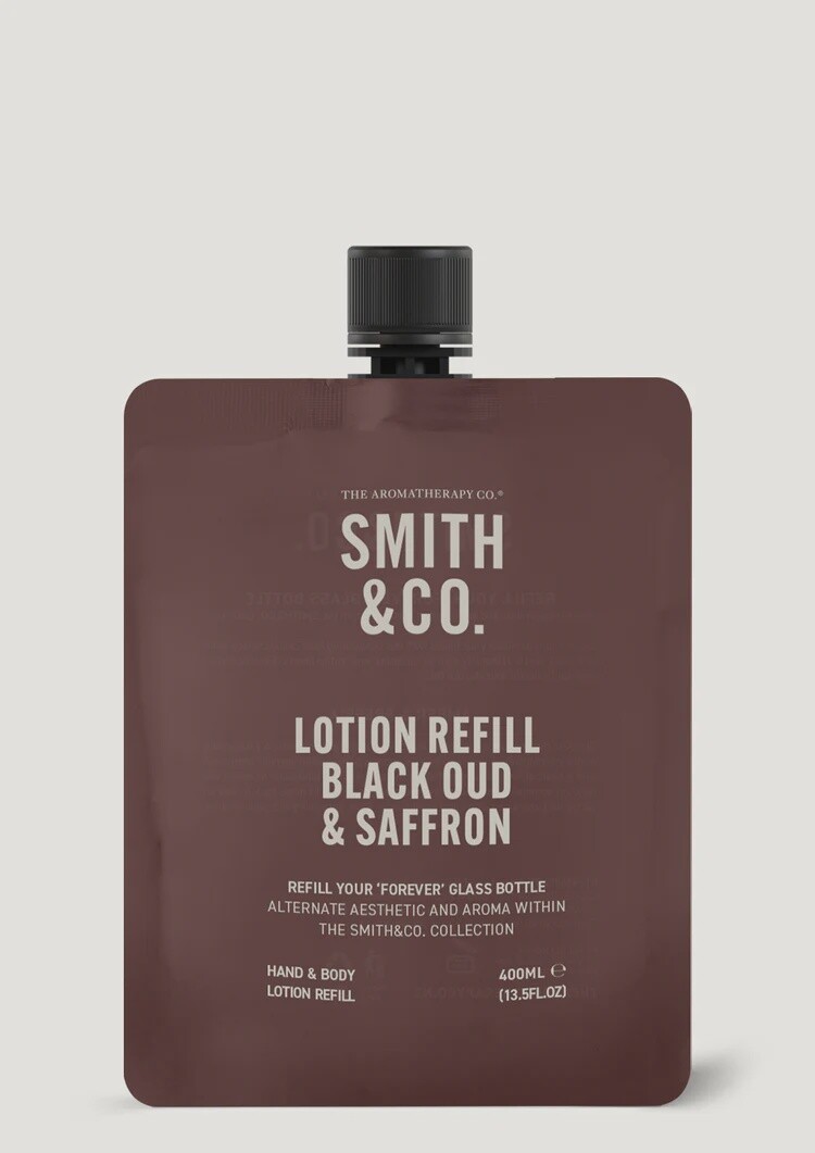 Smith &amp; Co Lotion Refill - Black Oud &amp; Saffron