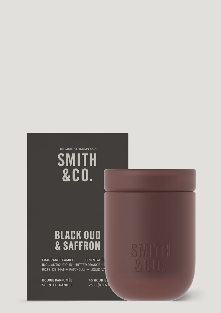 Smith &amp; Co Candle - Black Oud &amp; Saffron