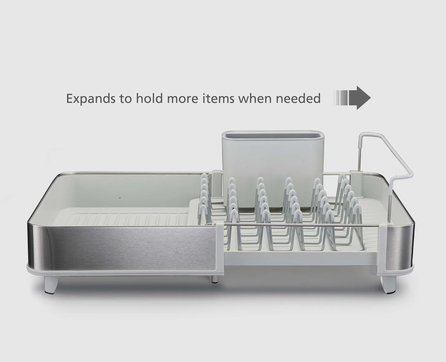 Dish Rack Light Extend Steel - Stone