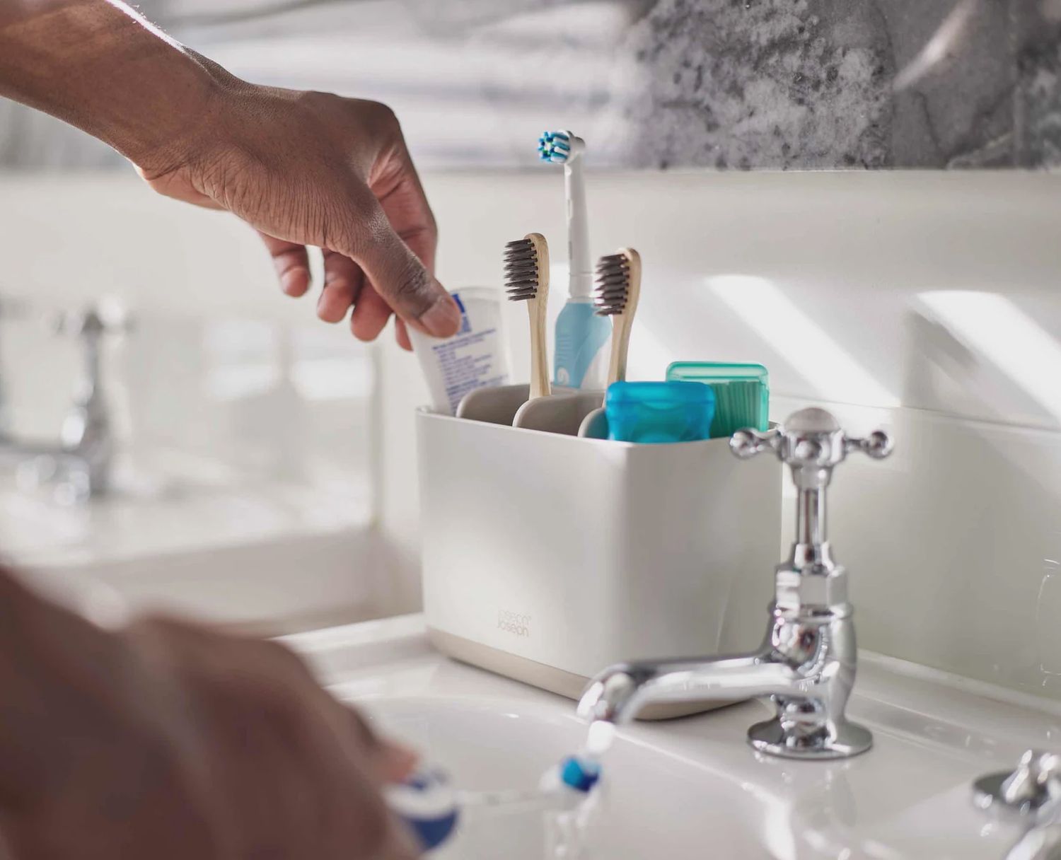 Toothbrush Caddy Large Easystore Ecru