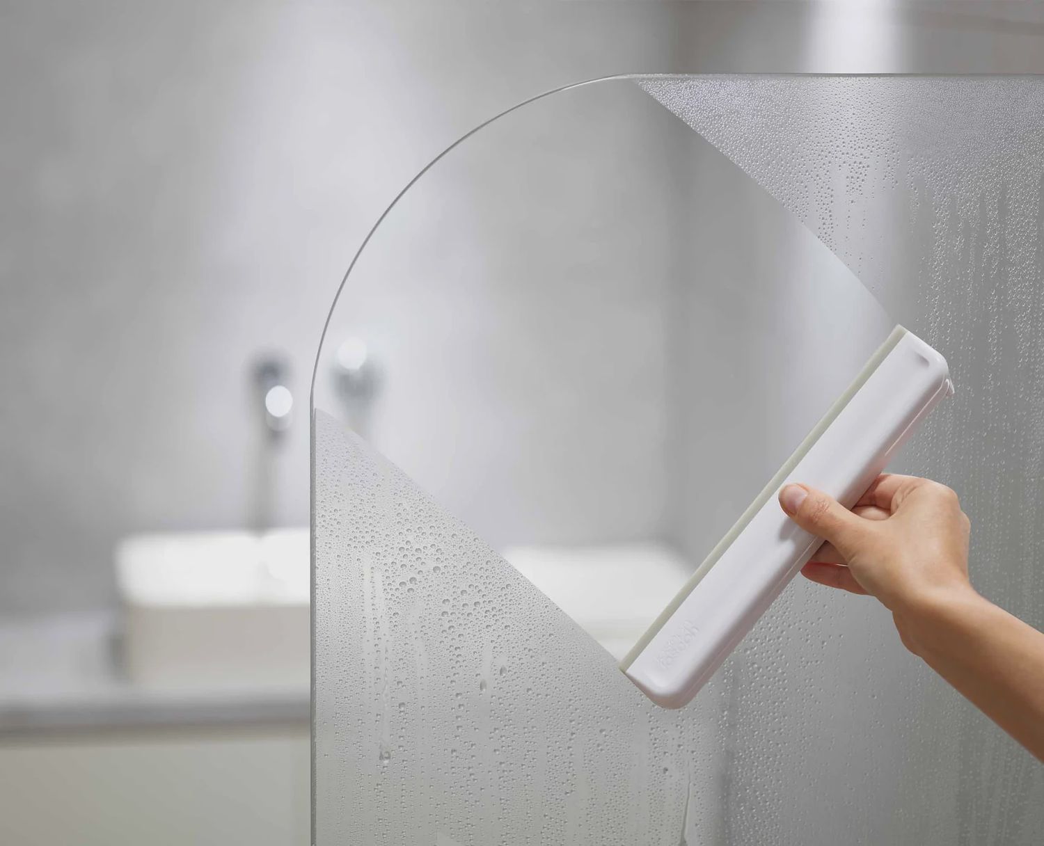 Shower Squeegee gry/wht Easystore Compact