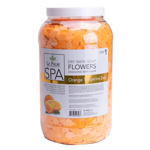 LAPALM Dry Bath Soap Flowers - Orange Tangerine Zest