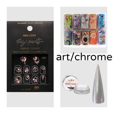 Art Stickers, Chrome, Glitter & More