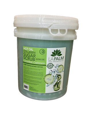 LaPalm - Hot Oil Cucumber Sugar Scrub - 5 gallons