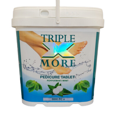 Triple X MORE Pedicure Solution Tablets Peppermint Mint-5000ct