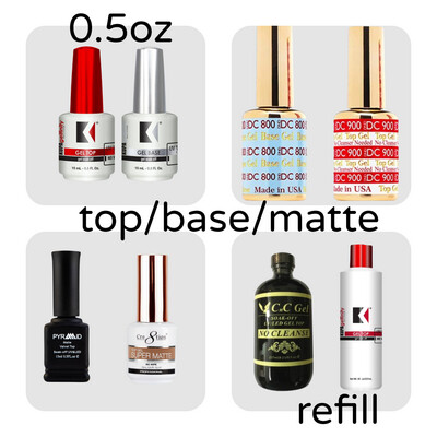 Top / Base / Matte / Refill Gel