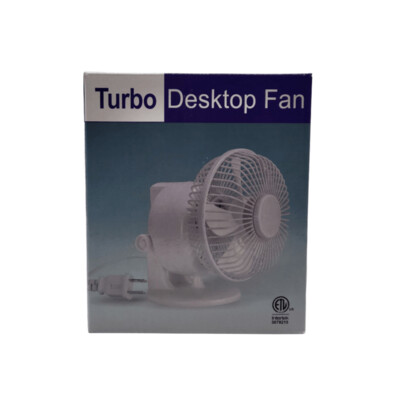 Turbo Desktop Fan - White