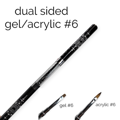 Dual-Sided Nail Art Brush - Acrylic/Gel #6