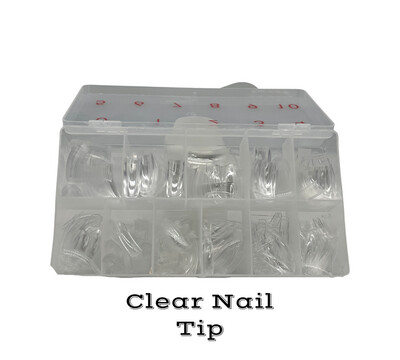 DND Clear Nail Tip Box
