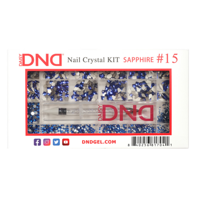 DND Nail Crystal Kit Sapphire #15