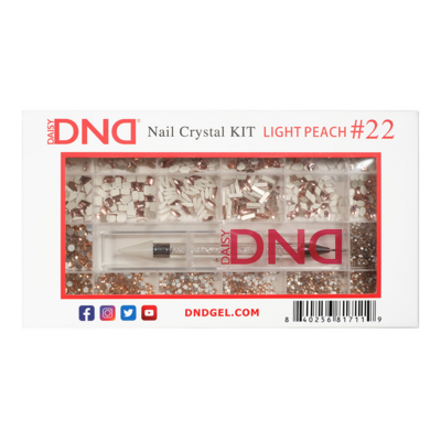 DND Nail Crystal Kit Light Peach #22