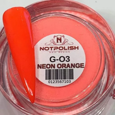 NOTPOLISH 2 in 1 - G03 Neon Orange - Heavenly Glow Powder