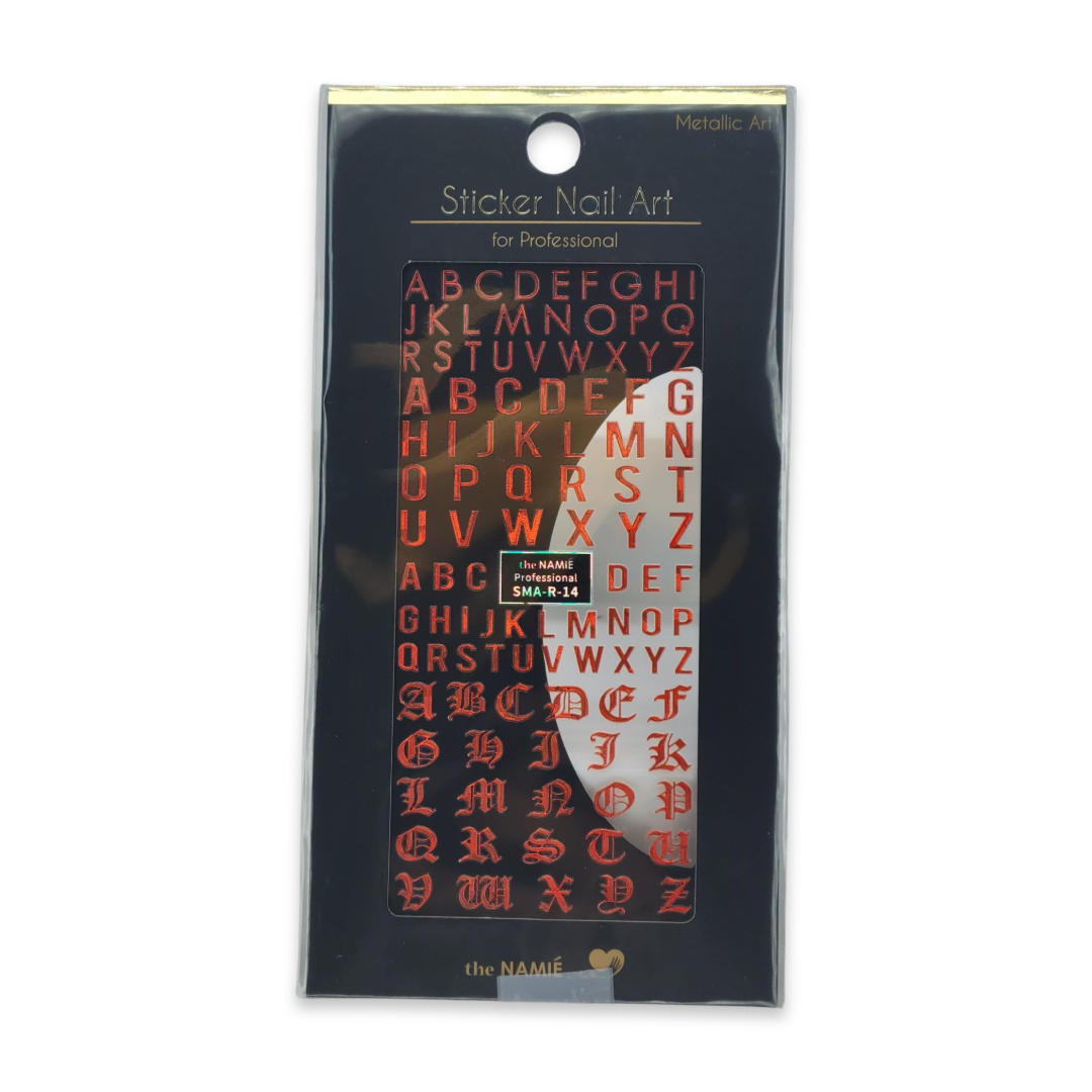 Text Nail Sticker by Namie, 1 pack