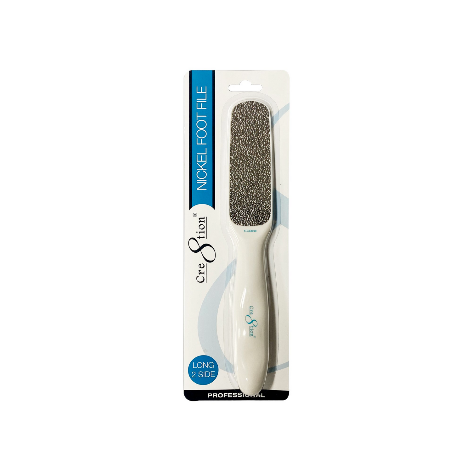 Cre8tion Nickel Foot File Long 2 Sided - X Coarse