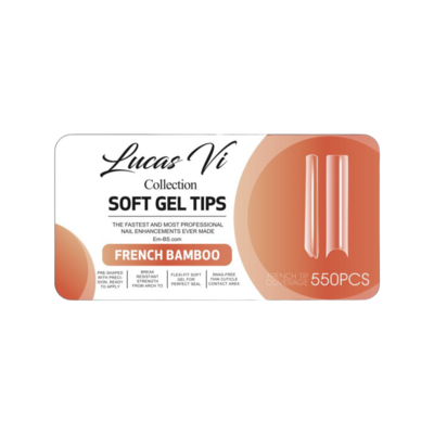 Lucas Vi Soft Gel Tips - French Bamboo