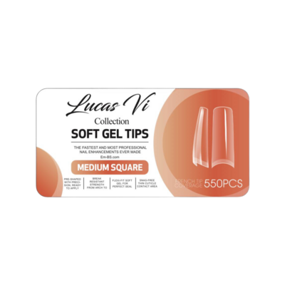 Lucas Vi Soft Gel Tips - Medium Square