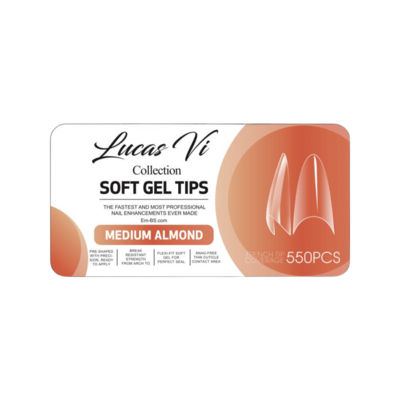 Lucas Vi Soft Gel Tips - Medium Almond