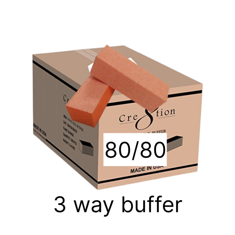 Cre8tion Buffer - 3 Way - 80/80 Orange - 500pcs