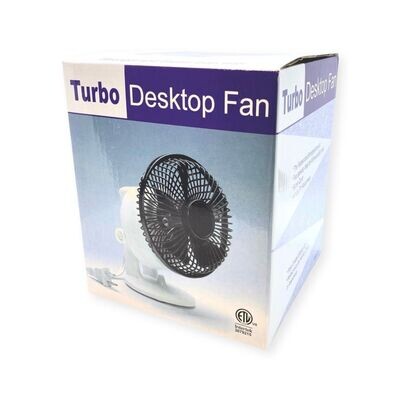 Turbo Desktop Fan - Black