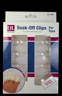 Soak Off Clips for Gel Nail Remover - Toe Version