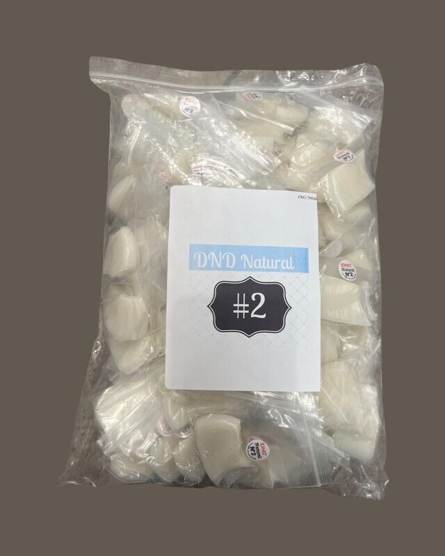 #2 - DND Natural Tip - BIG BAG 100pcs