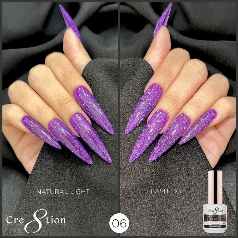 Cre8tion Under Flashlight (Reflective) Gel - #06