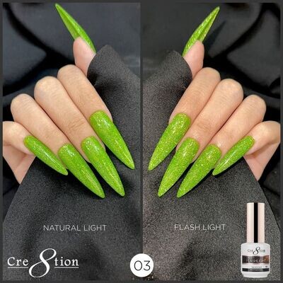Cre8tion Under Flashlight (Reflective) Gel - #03